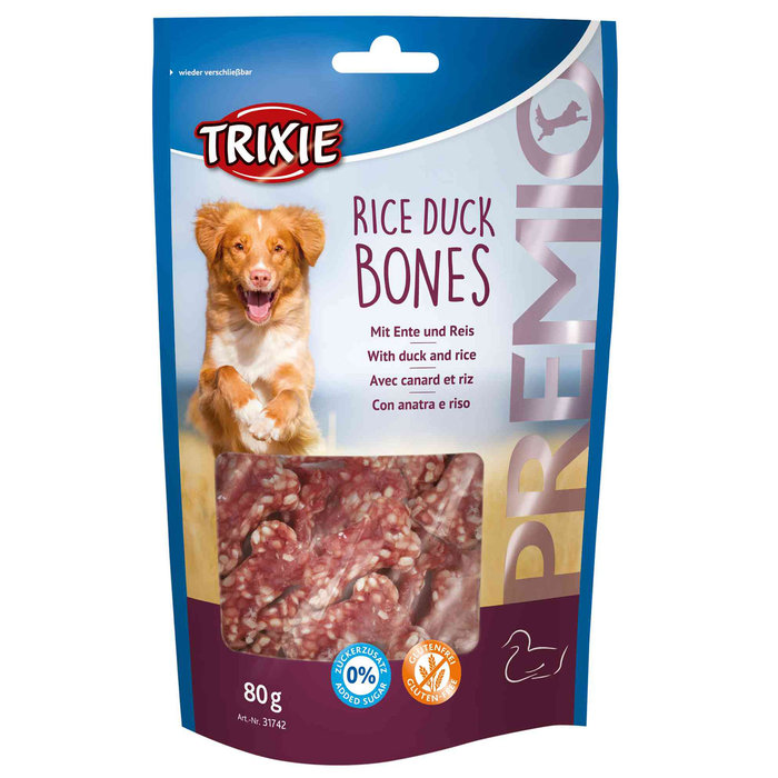 Snack PREMIO Rice Duck Bones, 80 g