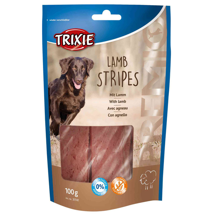 Snack PREMIO Lamb Stripes, 100 g