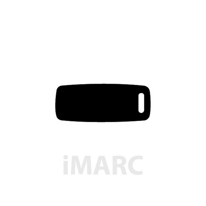 Placa Equipaje IMARC, Negro, 7 x 3.5 cm. Si quiere añadir grabación añada el artículo H166200, indique el nombre a grabar en el campo de observaciones de su pedido. Se pueden añadir hasta 2 grabaciones por placa.