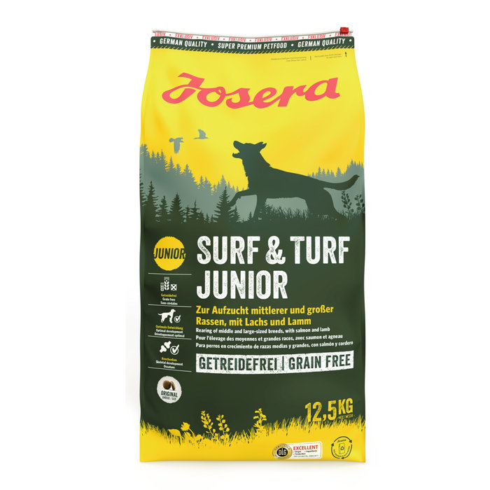 Saco Perro Surf&Turf Junior, JOSERA, 12,5 kg