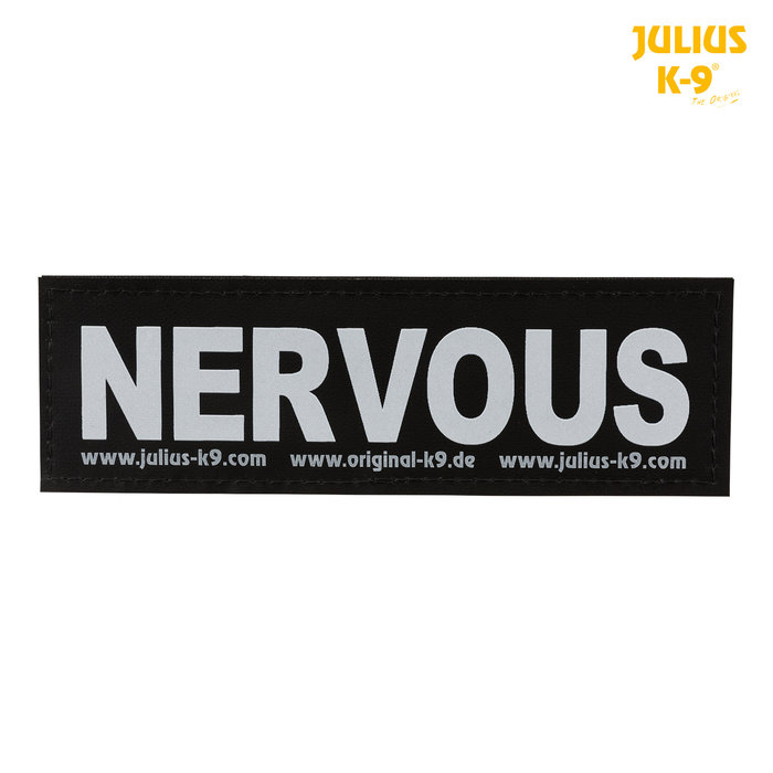 2 Etiquetas Julius-K9, L, NERVOUS