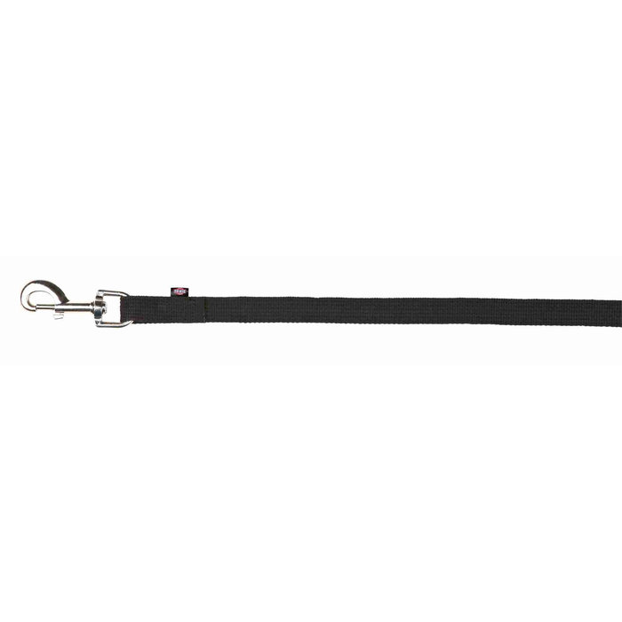 Tracking leash, flat strap, 5 m/20 mm, black