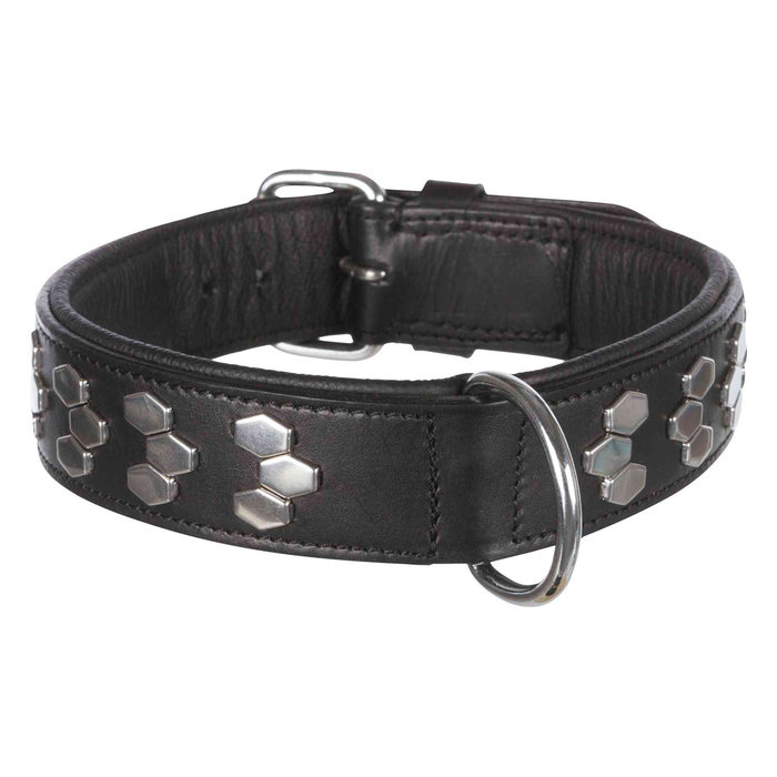 Collar Active Remaches, L-XL, 55-65 cm/40 mm, Negro