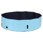 Piscina para Perros, ø120 × 30 cm, Azul Oscuro-Azul