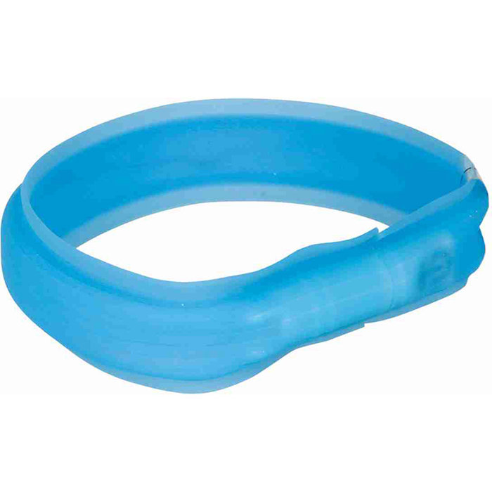 Banda con Luz Flash USB, M-L, 50 cm/30 mm, Azul