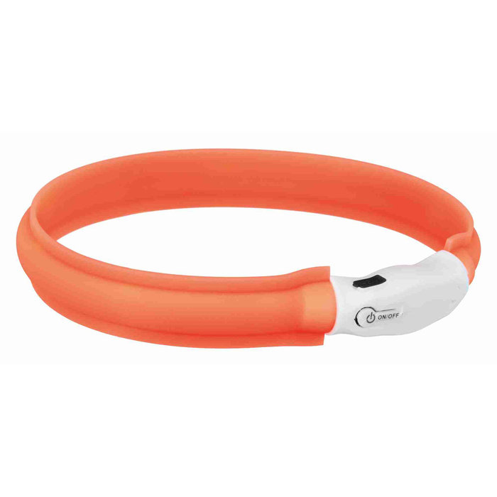 Banda con Luz USB, M-L: 50 cm/30 mm, Naranja