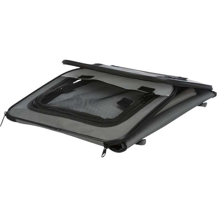 Caseta Desmontable 2, 40 x 40 x 55 cm, Gris oscuro/ Gris claro
