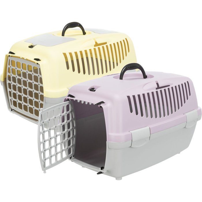 Transportín Capri 1, XS, Gris claro/Amarillo, 32 × 31 × 48 cm, 1,2 kg