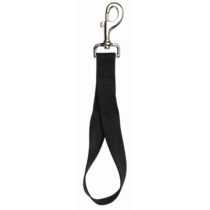 Universal short leash, 27 cm/45 mm, black