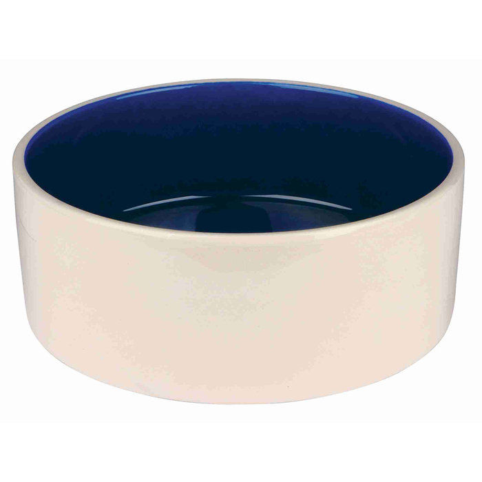 Ceramic bowl, 0.35 l/ø 12 cm, cream/blue
