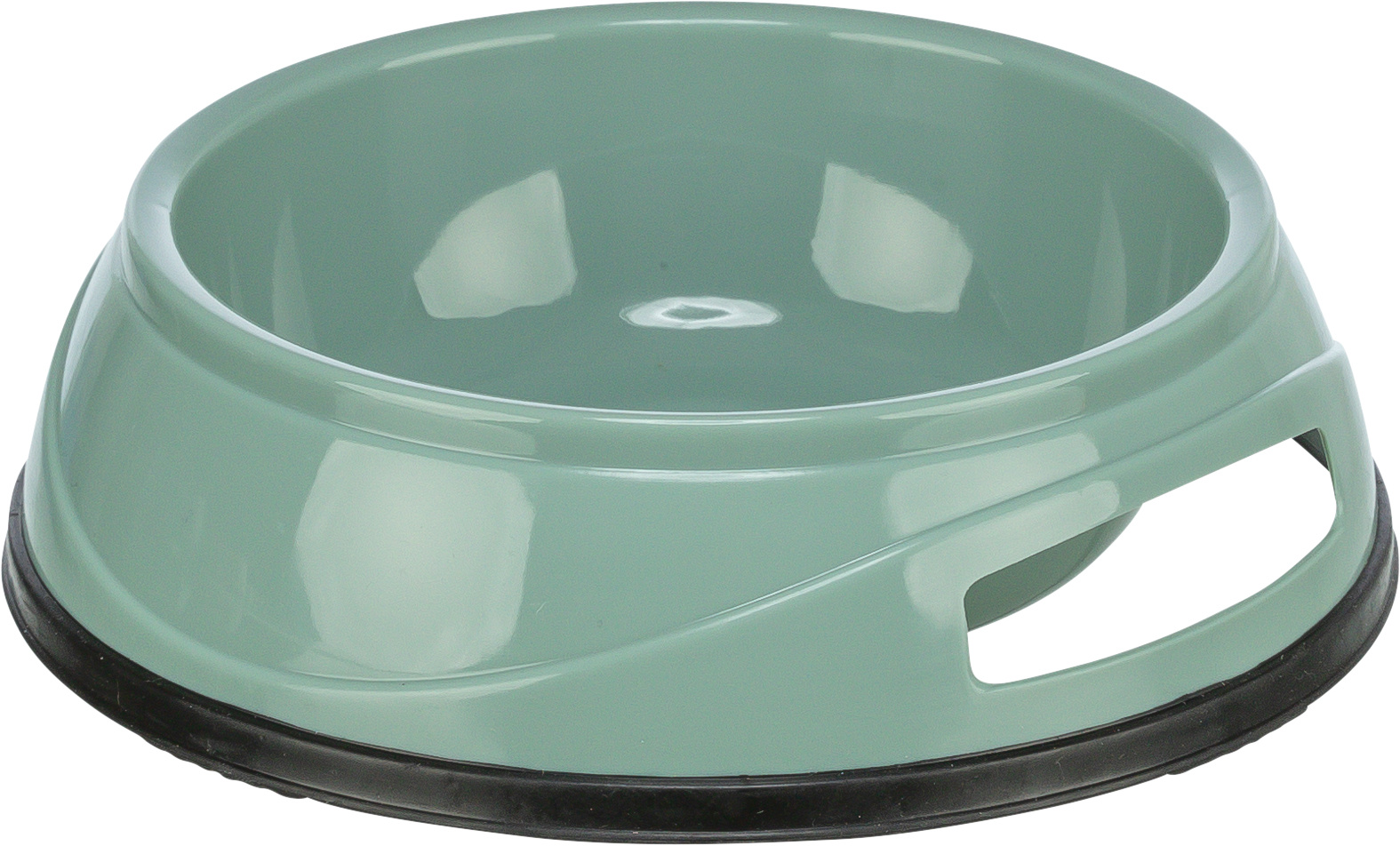 Plastic bowl, rubber base ring, 0.3 l/ø 12 cm