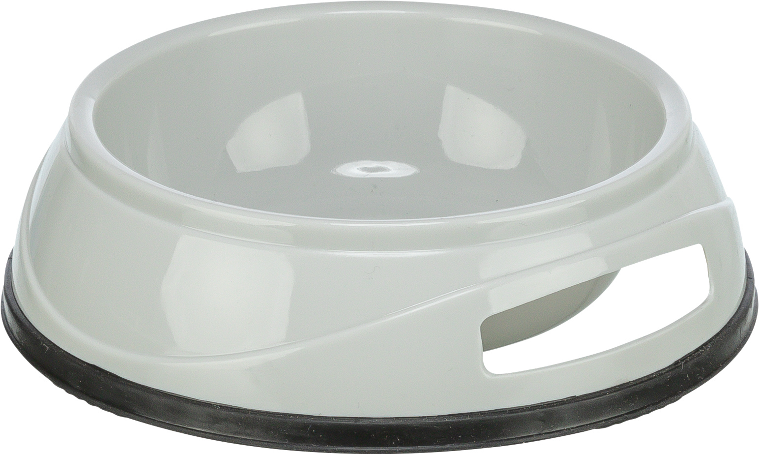 Plastic bowl, rubber base ring, 0.3 l/ø 12 cm