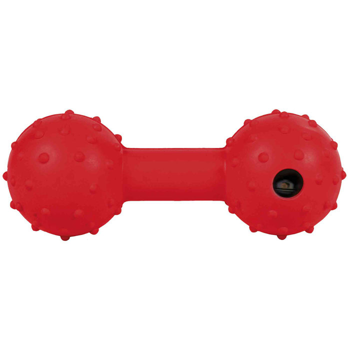 Dumbbell with bell, natural rubber, 12 cm