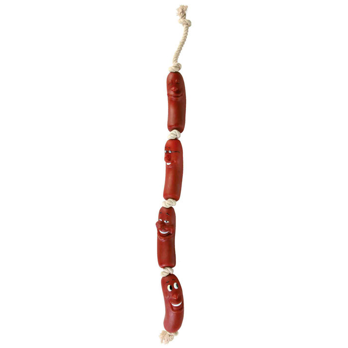 Snack Toy sausages on a rope, vinyl, 11 cm