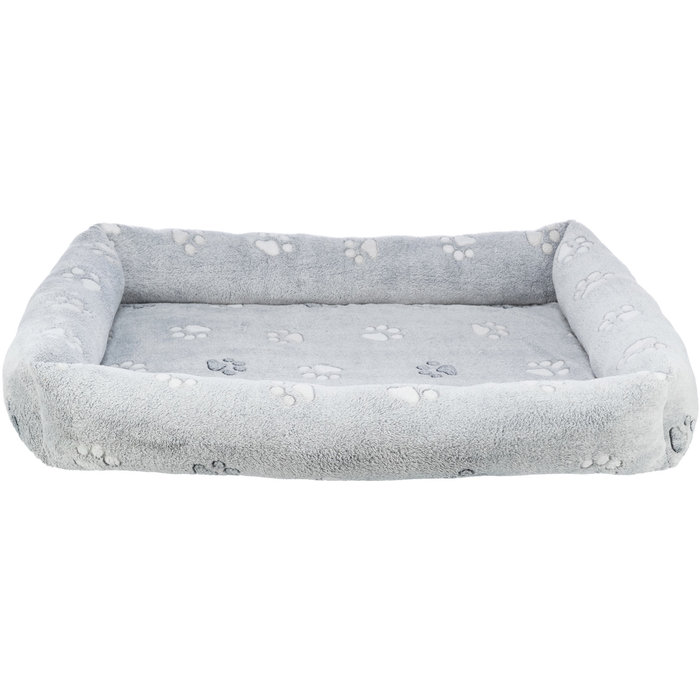 Nando bed, square, 90 × 75 cm, light grey