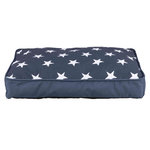 Stars cushion, 70 × 50 cm, dark blue