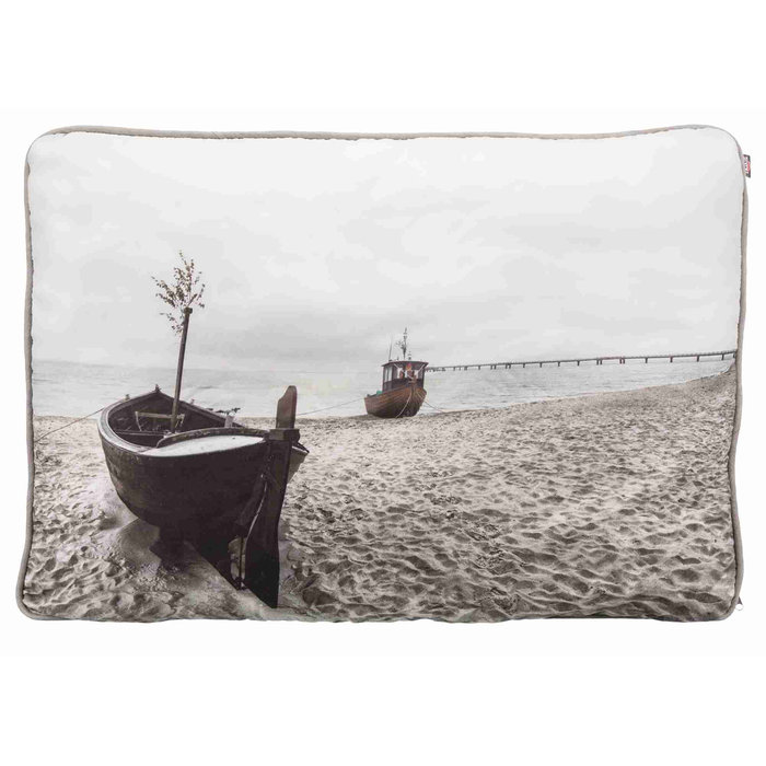 Cojín Beach, 100 × 70 cm, Gris topo
