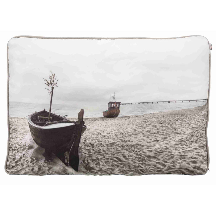 Beach cushion, 80 × 60 cm, taupe