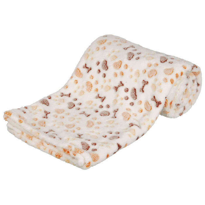 Lingo blanket, 75 × 50 cm, white/beige