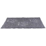 Dirt-absorbing mat, waterproof, 80 × 55 cm, grey
