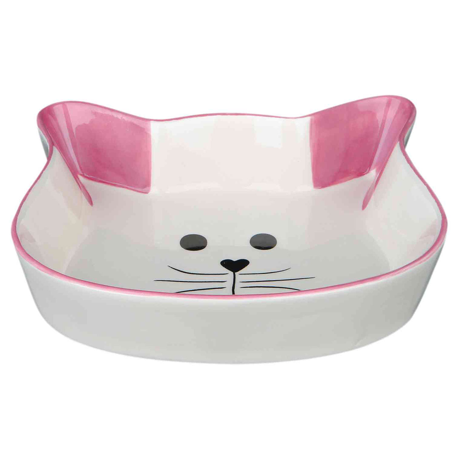 Comedero Cerámica Cara Gato, 0.25 l, ø12 cm