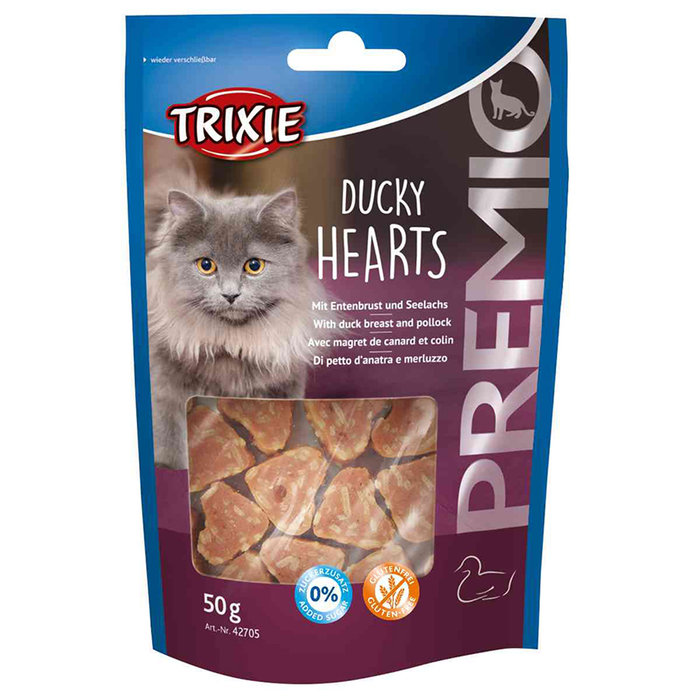 PREMIO Hearts, duck/pollock, 50 g