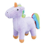 Unicorn, plush, 11 cm, purple