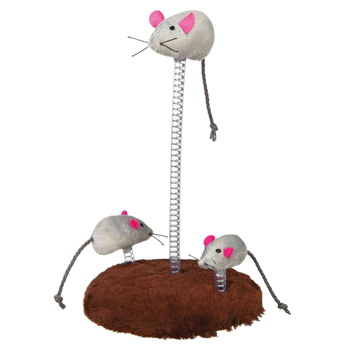 Mouse family on a spring, ø 15 × 22 cm