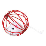 24 plush mice in a wire ball, ø 6 cm