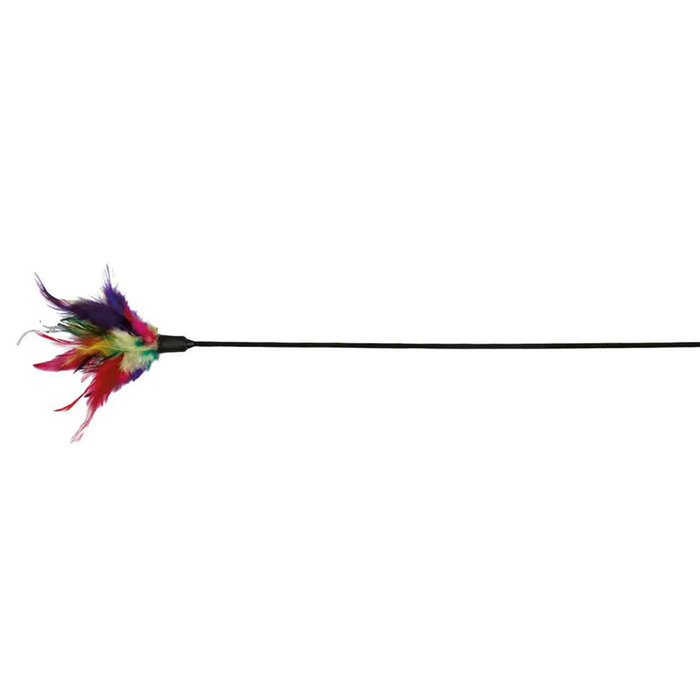 Playing rod with feathers, 50 cm