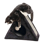 Lera cuddly cave for kittens, 39 cm, anthracite/mottled grey