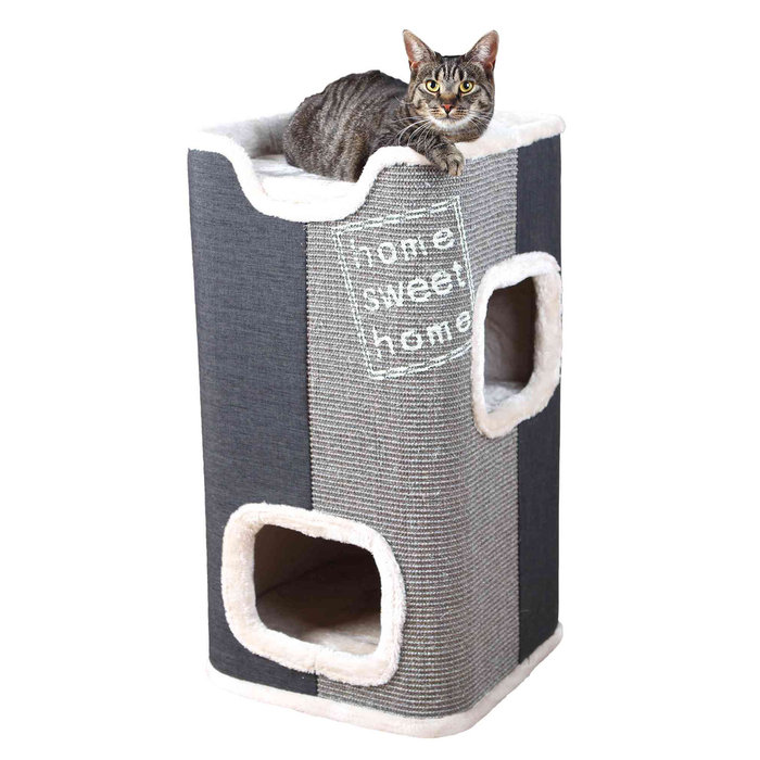 Jorge Cat Tower, 78 cm, anthracite/light grey/grey