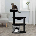 Giada scratching post, 112 cm, black/white