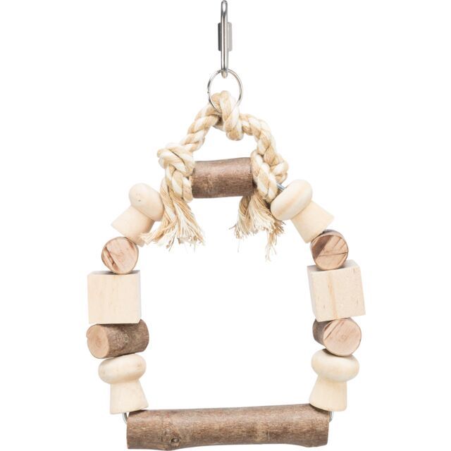 Arch swing with colourful wooden blocks, 13 × 19 cm