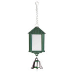Latern mirror with bell/chain, 6 cm