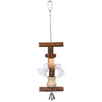 Natural Living toy with bell/rope, 20 cm