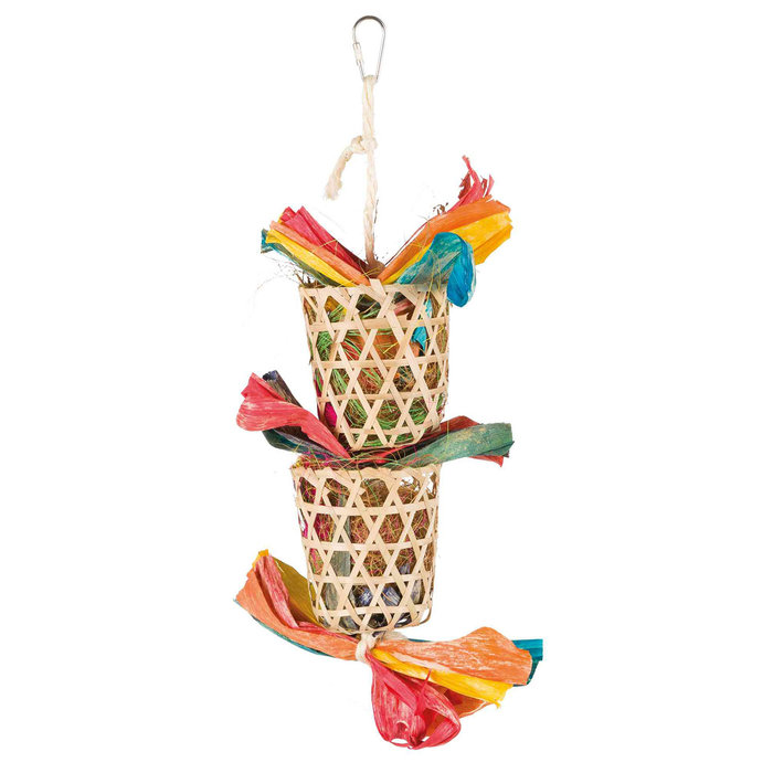 Toy with natural nesting materials, 35 cm