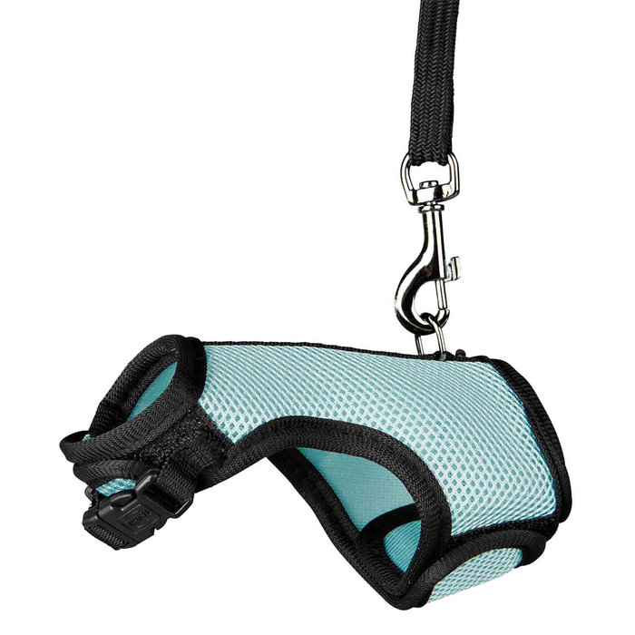 Rat soft harness with leash, nylon, belt: 60–130 cm/25 mm leash: 1.20 m/15 mm