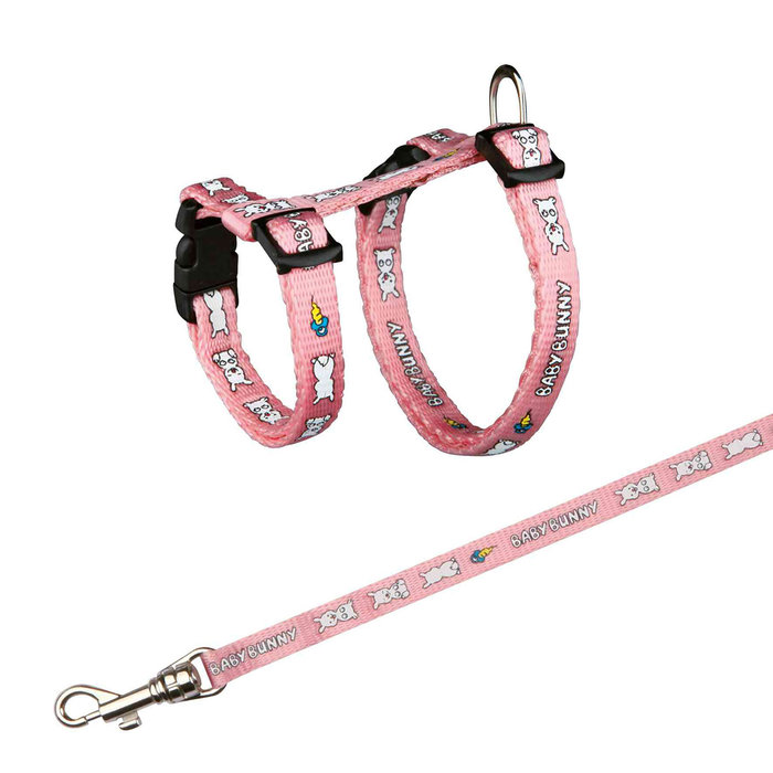 Harness with leash for small rabbits, nylon, 20–33 cm/8 mm