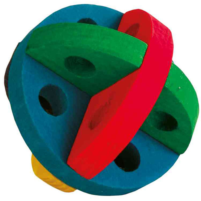 Play and snack ball, wooden, ø 8 cm