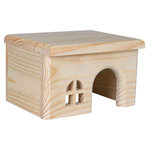 Wooden house for hamsters, 15 × 12 × 15 cm