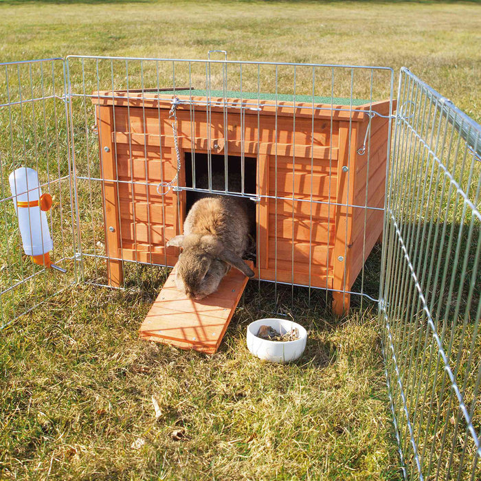 natura small animal hutch, 42 × 43 × 51 cm, brown