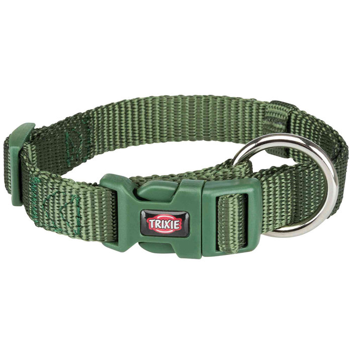 Collar Premium, S–M, 30–45 cm/15 mm, Verde Selva