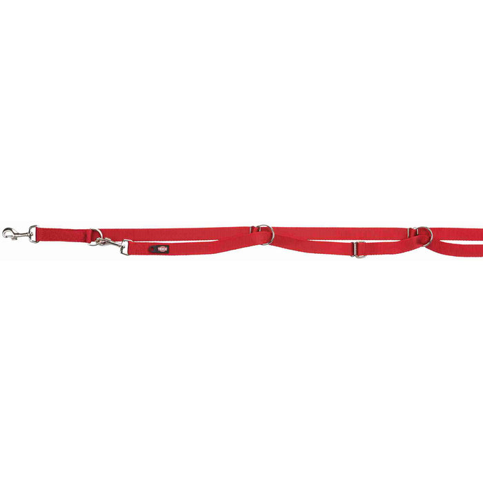 Premium adjustable leash, extra long, XS–S: 3.00 m/15 mm, black