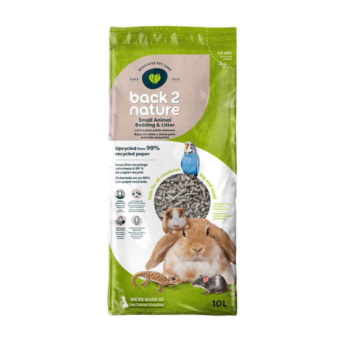 Lecho de Papel Reciclado Back 2 Nature, 30 l