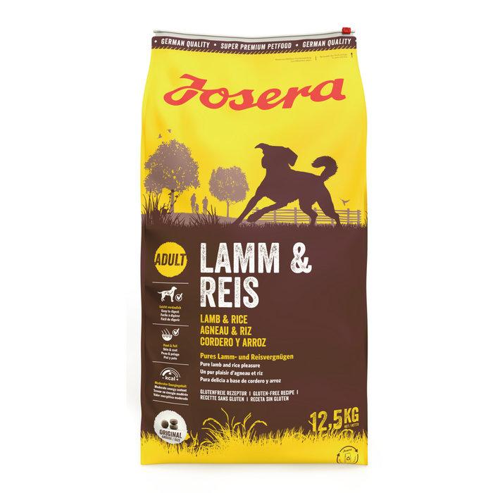 JOSERA Lamb Rice Dog Food Bag. 12.5 kg