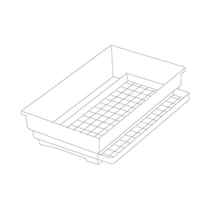 Repuesto Fondo 305, 44 x 27 x 12 cm, Gris