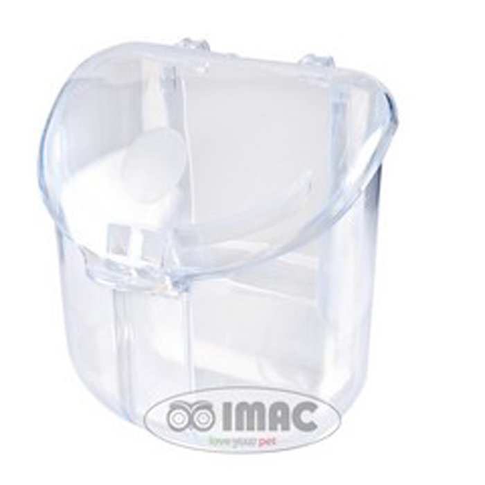 Comedero STAR, 8x8.5x8.5 cm, Transparente