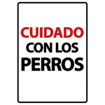 Señal A5 'Cuidado con Los Perros', 14.8 x 21 cm, MAGNET & STEEL