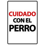 Señal A5 'Cuidado con el Perro', 14.8 x 21 cm, MAGNET & STEEL